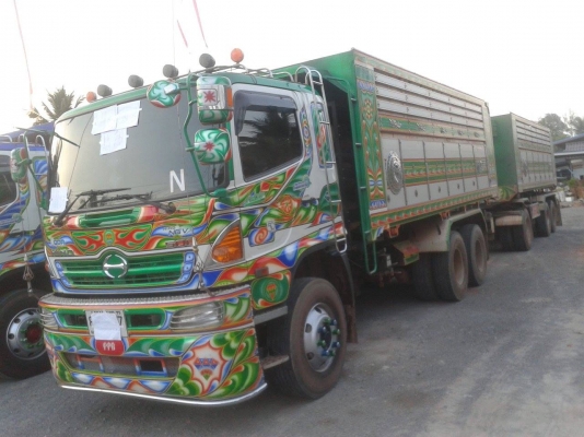 ขายสิบล้อพ่วง แม่-ลูกHINO 500 NGV 360 22ล้อแท้