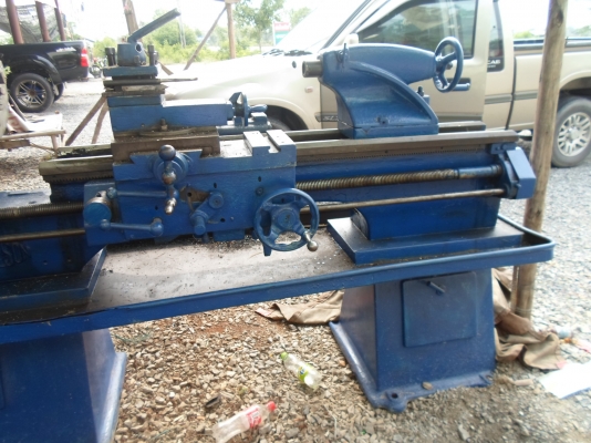 แท่นกลึง 7 ฟุต อังกฤษ 2 เพลา เกียร์บล็อก พร้อมใช้ไฟบ้าน 60,000