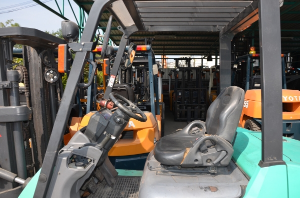 ขาย Mitsubishi FD25T ดีเซล Mitsubishi S4S ออโต้ 2.5 ตัน ยกสูง 4 เมตรทรูฟรีสไลด์