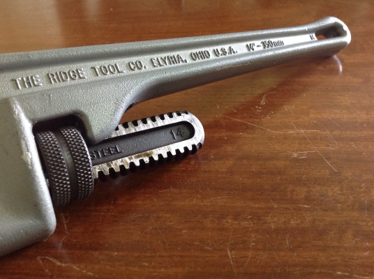 ขายประแจขันท่อ RIDGID 14" อะลูมิเนียม