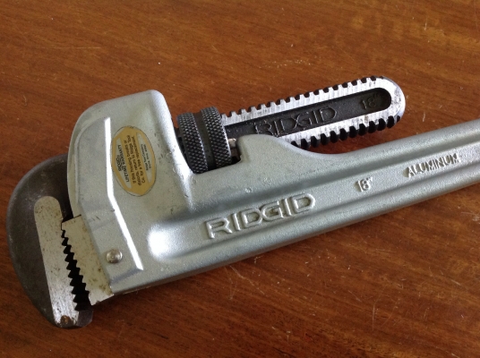 ขายประแจขันท่อ RIDGID 18" อะลูมิเนียม ขายประแจขันท่อ RIDGID 18" อะลูมิเนียม