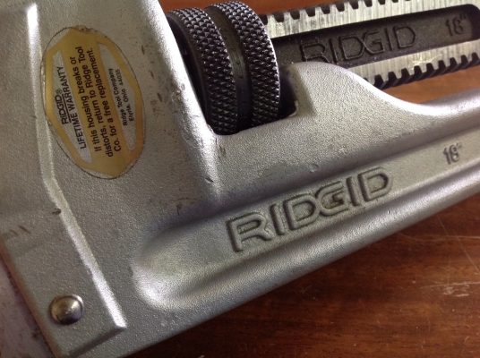 ขายประแจขันท่อ RIDGID 18" อะลูมิเนียม ขายประแจขันท่อ RIDGID 18" อะลูมิเนียม