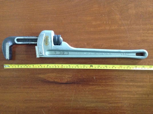 ขายประแจขันท่อ RIDGID 18" อะลูมิเนียม ขายประแจขันท่อ RIDGID 18" อะลูมิเนียม