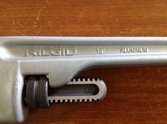 ขายประแจขันท่อ RIDGID 18" อะลูมิเนียม ขายประแจขันท่อ RIDGID 18" อะลูมิเนียม