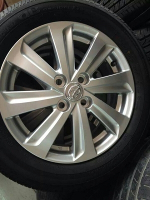 ขายล้อ Vios ขอบ15" พร้อมยาง YOKOHAMA ป้ายแดง ชุดละ 12,500 บาท