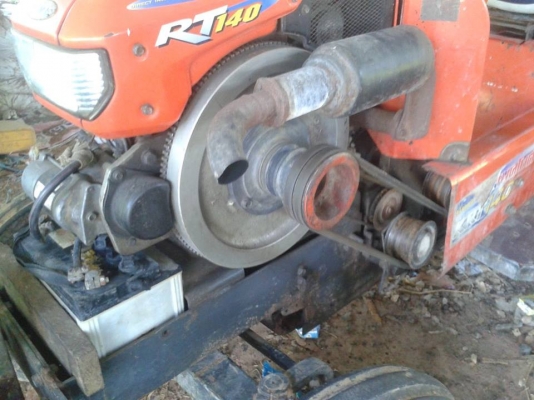 รถไถคูโบต้า  KRT 14 แรงสภาพพร้อมใช้รถอยู่อำเภอนาเชือก  จังหวัดมหาสารคาม