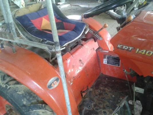 รถไถคูโบต้า  KRT 14 แรงสภาพพร้อมใช้รถอยู่อำเภอนาเชือก  จังหวัดมหาสารคาม