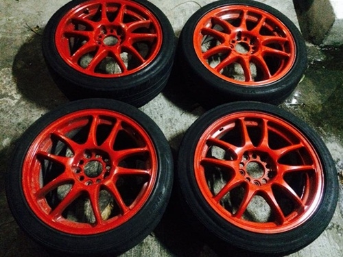 ล้อแท้ W WORK EMOTION,17X7 5/114.3พร้อมยาง17,000