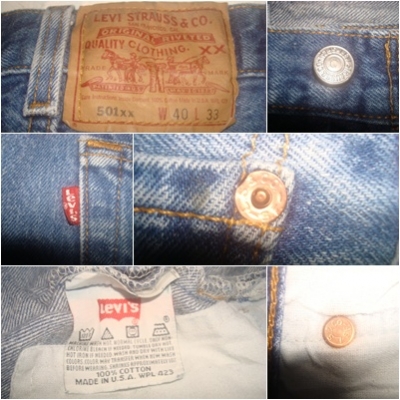 #9996# ยีนส์Levi's 501 ผ้าทราย ของแท้ มือสอง เอว 40 ยาว 29 เนื้อทรายสวย ตะเข็บขึ้นสวย made in usa #9996# ยีนส์Levi's 501 ผ้าทราย ของแท้ มือสอง เอว 40 ยาว 29 เนื้อทรายสวย ตะเข็บขึ้นสวย made in usa