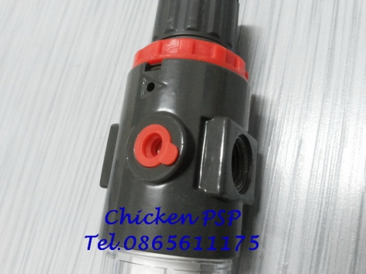 ตัวดักน้ำ+ปรับลม สำหรับปั๊มลม  ช่วยดักน้ำที่เกิดจากปั๊มลมไม่ให้ผ่านไปสร้างความเสียหายให้กับอุปกรณ์