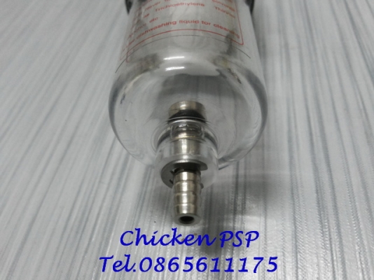 ตัวดักน้ำ+ปรับลม สำหรับปั๊มลม  ช่วยดักน้ำที่เกิดจากปั๊มลมไม่ให้ผ่านไปสร้างความเสียหายให้กับอุปกรณ์