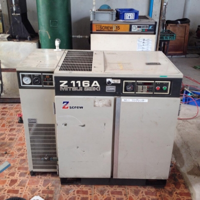 ปั๊มลมเก่าญี่ปุ่น  MITSUI SEIKI เก่าญี่ปุ่น