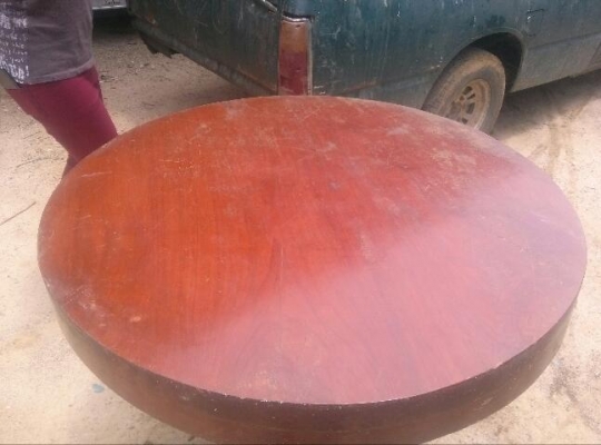 โต๊ะไม้สัก  กลม + โต๊ะ ไม้สัก ขาสิงห์