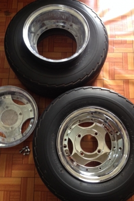 ขายล้อแต่ง Gyro ATV ชุบโครเม่ียมอย่างดี พร้อมยาง 2 ชุด