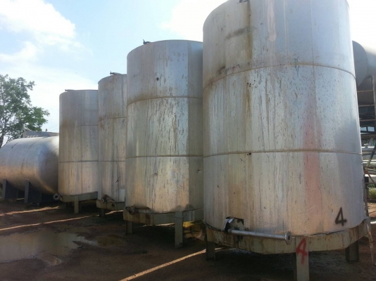 ขายถังสแตนเลสพร้อมใบกวน 15,000 ลิตร พร้อมหุ้มฉนวนอย่างดี ราคาไม่แพง จำนวน 12 ใบ