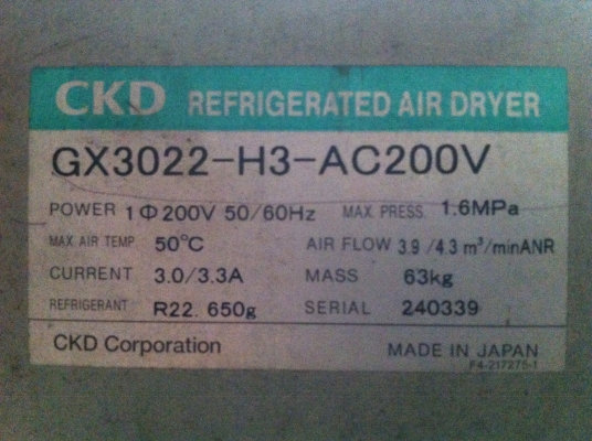 ขาย CKD Xeroaqua air dryer ขาย CKD Xeroaqua air dryer