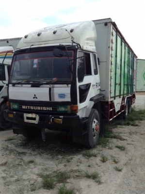 ขายรถบรรทุกสิบล้อตู้แห้ง Mitsubishi FN528 เครื่อง 6D17  ปี 2545 ทะเบียนพร้อม