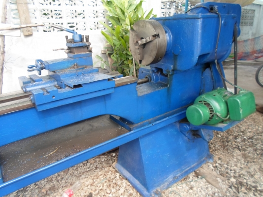 แท่นกลึง 7 ฟุต 2 เพลา เกียร์บล็อก อังกฤษ พร้อมใช้ไฟบ้าน 60,000