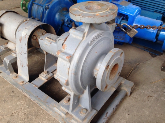 ขายปั้มน้ำหอยโข่ง Ebara ขนาด 2.5 นิ้ว ออก 2 นิ้ว มอเตอร์ Mitsubishi 2 HP. 1450 RPM. สภาพสวย พร้อมใช้งาน