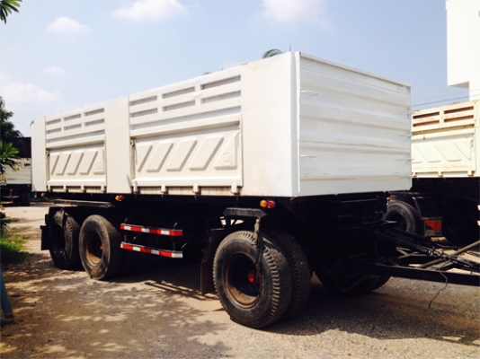 ขายรถพ่วง 22 ล้อ HINO MEGA 320 ยูโร2 ดัมพ์สามมิตร ลูก 3 เพลาแท้ เครื่องเดิม เกียร์เดิม