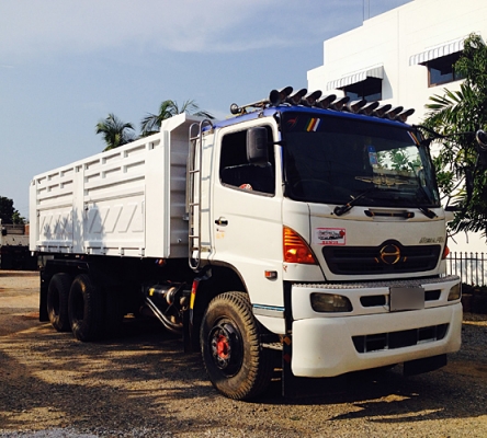 ขายรถพ่วง 22 ล้อ HINO MEGA 320 ยูโร2 ดัมพ์สามมิตร ลูก 3 เพลาแท้ เครื่องเดิม เกียร์เดิม ขายรถพ่วง 22 ล้อ HINO MEGA 320 ยูโร2 ดัมพ์สามมิตร ลูก 3 เพลาแท้ เครื่องเดิม เกียร์เดิม