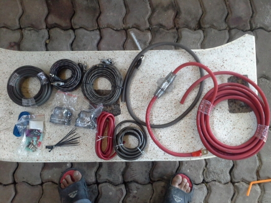 ชุดเดินสายไฟเครื่องเสียง rockford (ทองแดงแท้)