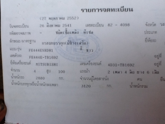 มิตซูมิชิ. 100. แรงสวยพร้อมใช้ยาว 5เมตรเครื่องดีเดินเรียบเอกสารพร้อมโอน