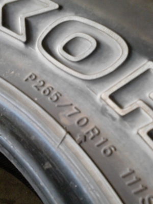 265/70R16 YOKOHAMA GEOLANDER A/T-S ยางยังใหม่ ใช้งานน้อย   ติดต่อ.081-427-3941