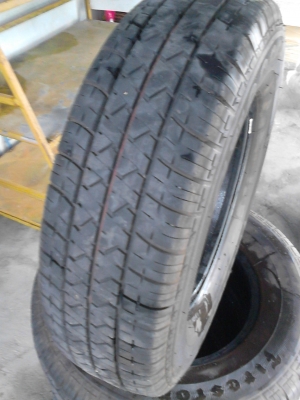 ปี2013.  195R14  Firestone CV9000  มี 4;เส้น  tel.081-427-3941