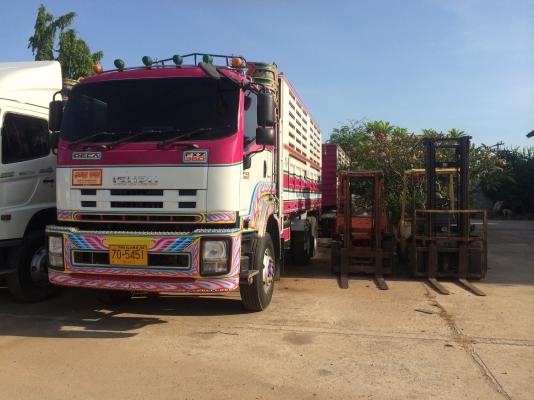 ISUZU DECA 360 hp คอกเกษตรไม่ดั้ม เเม่ + ลูกพ่วง 3 คาน