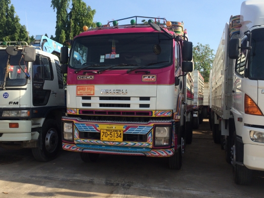 ISUZU DECA 360 hp คอกเกษตรไม่ดั้ม เเม่ + ลูกพ่วง 3 คาน ส่งจัดไฟแนนซ์ได้