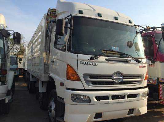 HINO MEGA GY 380 hp 2 คานหน้า กระบะเหล็กไม่ดั้ม + ลูกพ่วง 3 คาน ส่งจัดไฟแนนซ์ได้