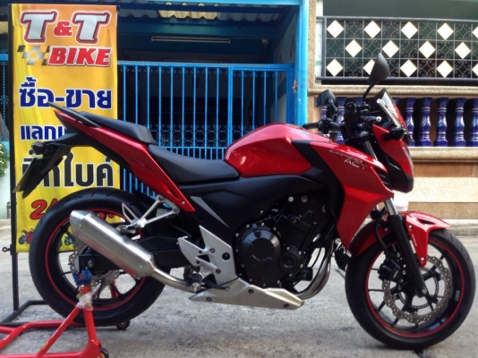 ต้ำพระราม2ขาย HONDA CB500F ปี2013 ABS เอกสารครบ รถมือเดียวป้ายแดงออกสด กุญแจชิพครบ2ดอก