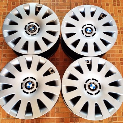 ล้อกะทะเหล็ก BMW E46 E36 5 รู120 แท้ เป็นล้อมากับรถนำเข้า ตจว ส่งฟรี