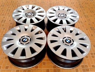 ล้อกะทะเหล็ก BMW E46 E36 5 รู120 แท้ เป็นล้อมากับรถนำเข้า ตจว ส่งฟรี