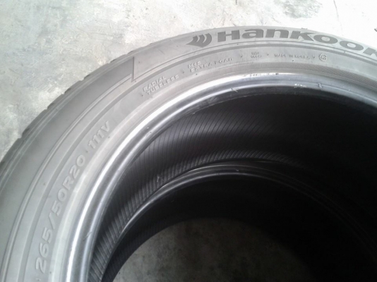 265/50/20 (ชุด4เส้น / 4,000.-)HANKOOK 3เส้น, AUTORO 1เส้น ปี10 265/50/20 (ชุด4เส้น / 4,000.-)HANKOOK 3เส้น, AUTORO 1เส้น ปี10