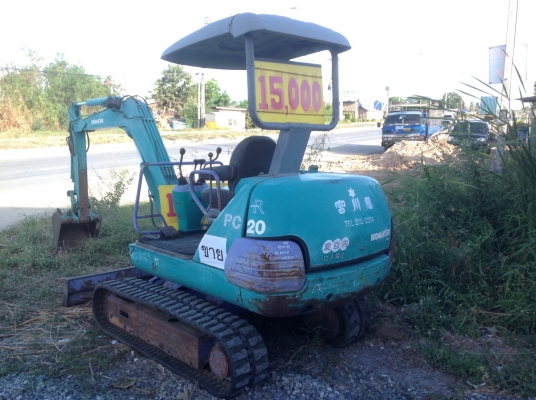 ขายรถแบคโฮ KOMATSU PC20-7E แทร็กยาง มือสองญี่ปุ่น