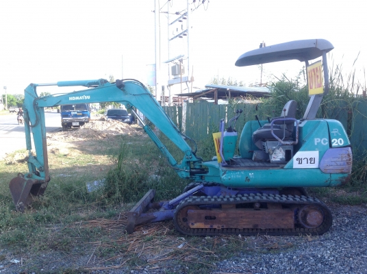 ขายรถแบคโฮ KOMATSU PC20-7E แทร็กยาง มือสองญี่ปุ่น