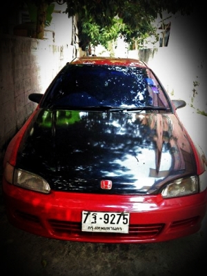 HONDA CIVIC 3D 1994 วางเครื่อง D15B แก๊ส LPG 2ระบบ มือเดียวเอกสารพร้อมโอนถูกๆ 89000 บาท