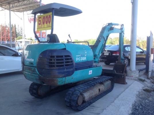 ขายรถแบคโฮ KOMATSU PC35R-8 แทร็กยาง มือสองญี่ปุ่น