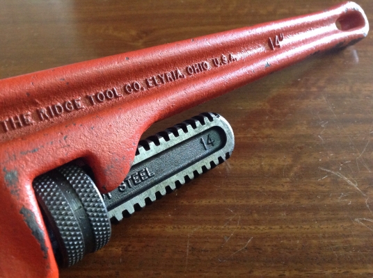 ขายประแจขันท่อ RIDGID 14" สภาพใหม่เก่าเก็บ