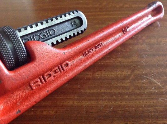 ขายประแจขันท่อ RIDGID 14" สภาพใหม่เก่าเก็บ