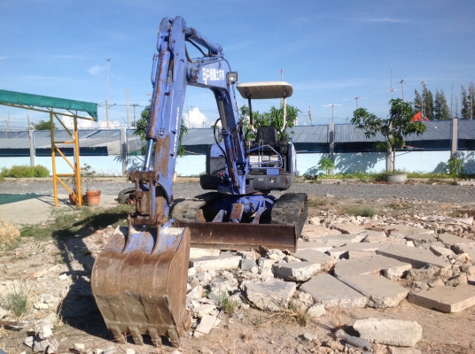 ขายรถแบคโฮ MITSUBISHI MM45T แทร็กยาง มือสองญี่ปุ่น