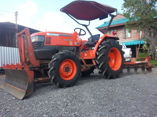 คูโบต้า  L3408 ใบมีดดันหน้าช้าง ผาน 6 สยามแทรกเตอร์  รถไร่สวยเดิมยังกะรถใหม่