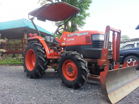 คูโบต้า  L3408 ใบมีดดันหน้าช้าง ผาน 6 สยามแทรกเตอร์  รถไร่สวยเดิมยังกะรถใหม่