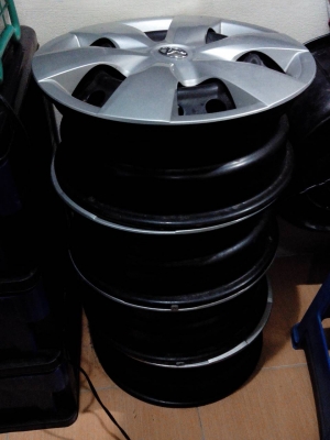 ขายล้อกะทะ พร้อมฝาครอบล้อVIOS