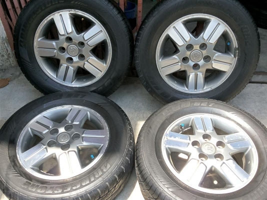 ล้อแม็กซ์ วีโก้ ขอบ15 5รู114 ยาง บริสโตน Leo627