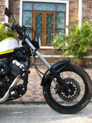 เสร็จแล้วรถสั่งประกอบ dragstar 400 แต่งพร้อมทะเบียน