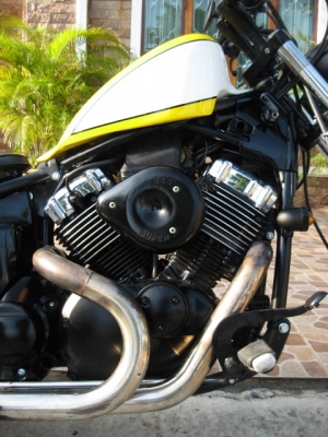 เสร็จแล้วรถสั่งประกอบ dragstar 400 แต่งพร้อมทะเบียน