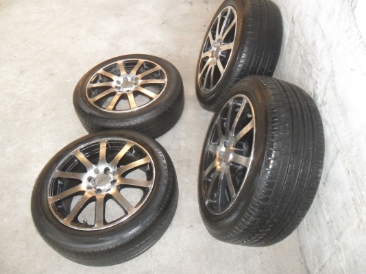 ล้อแม็ก 16นิ้ว 4รู100/114 พร้อมยาง สวยๆ 4 ล้อ ราคา 4800 บาท